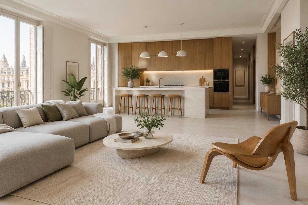 Interior de una vivienda reformada